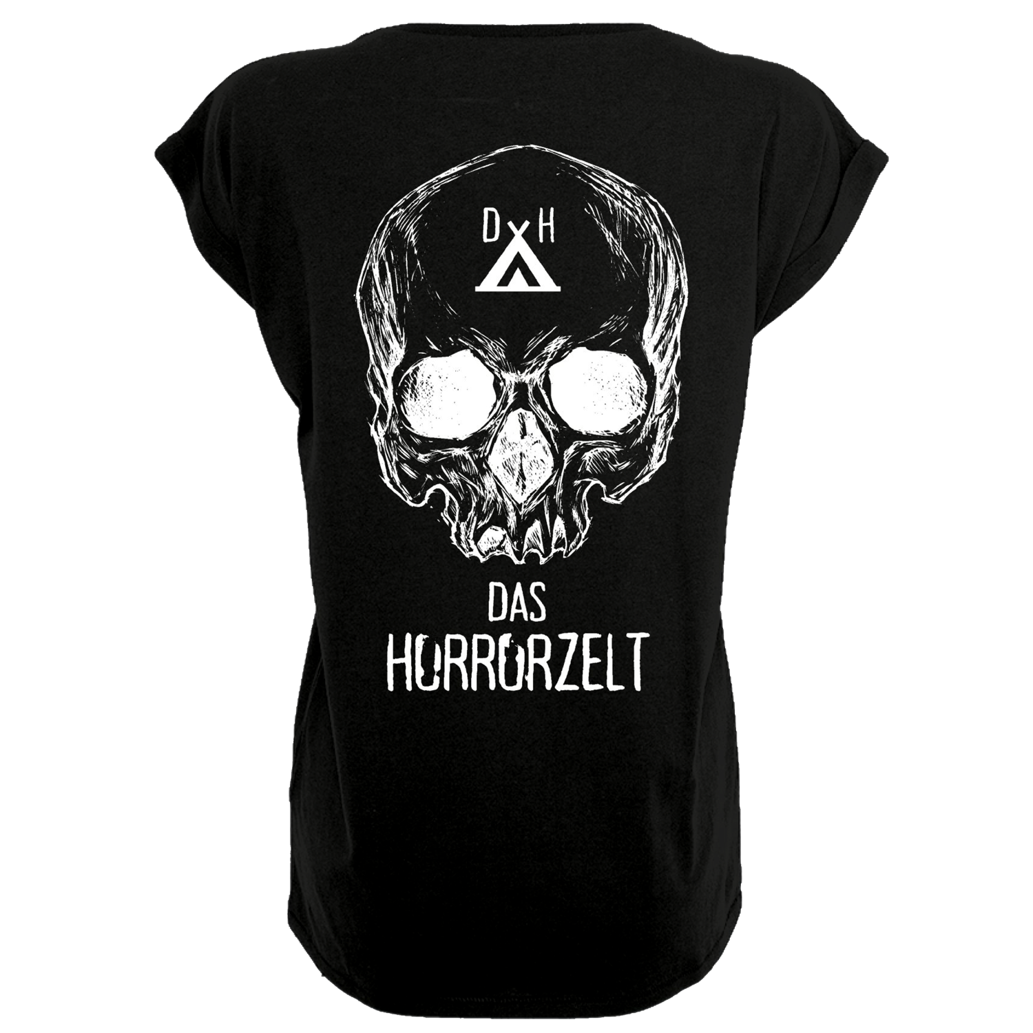 T-Shirt Girl mit Druck vorne & hinten